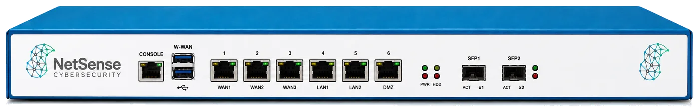 NetSense Guard appliance front panel